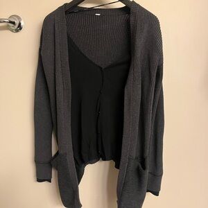 lululemon athletica Charcoal Cardigan